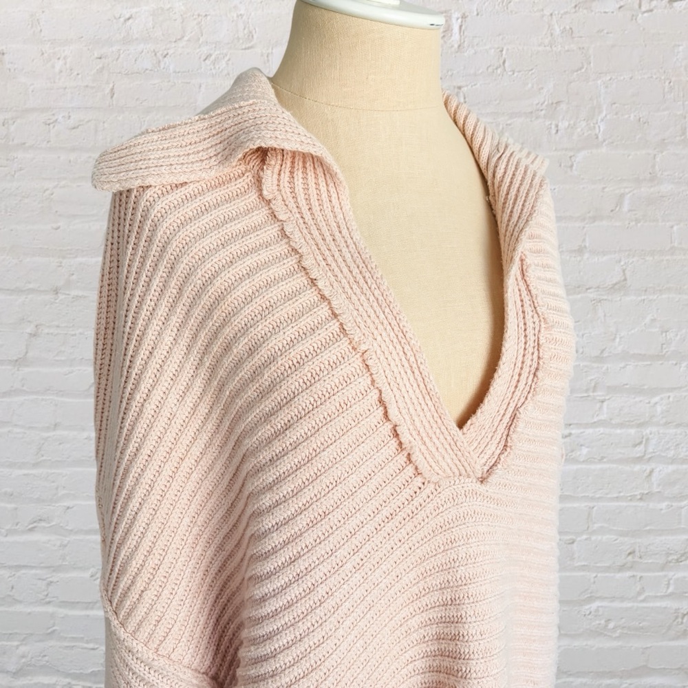 Free People Marlie Pullover Ribbed Sweater in Pink - Picture 10 of 15
